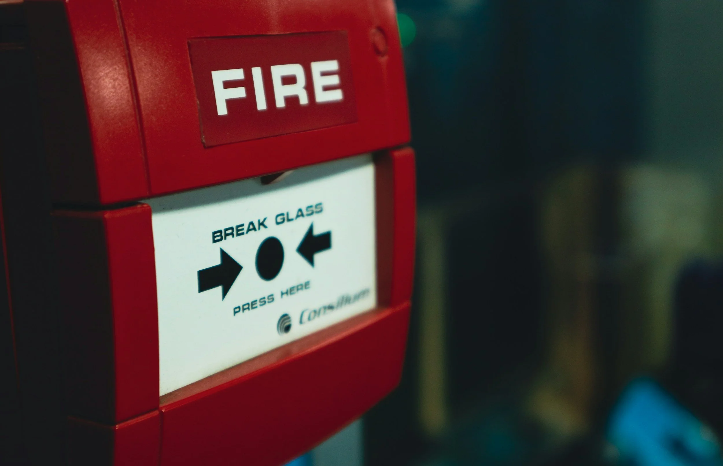 Fire safety equipment in a workplace